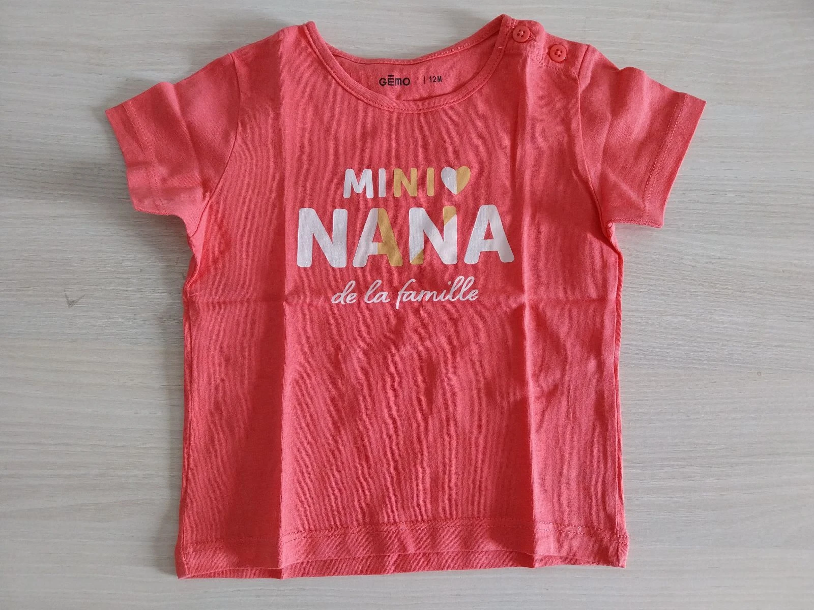 Gémo short-sleeved top for girls 12 months – photo 2